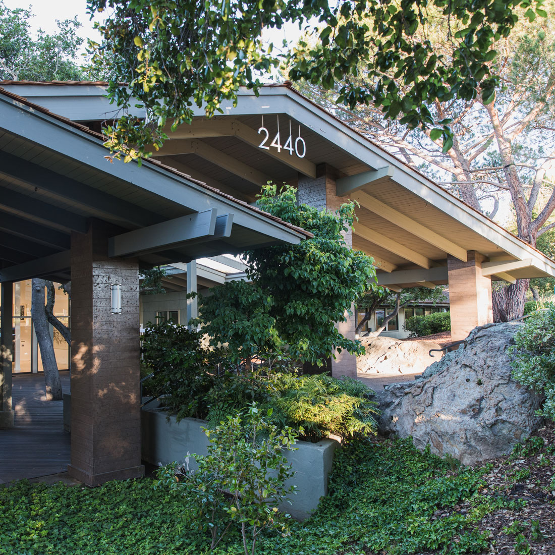 Entrance to California office space, The Quad
